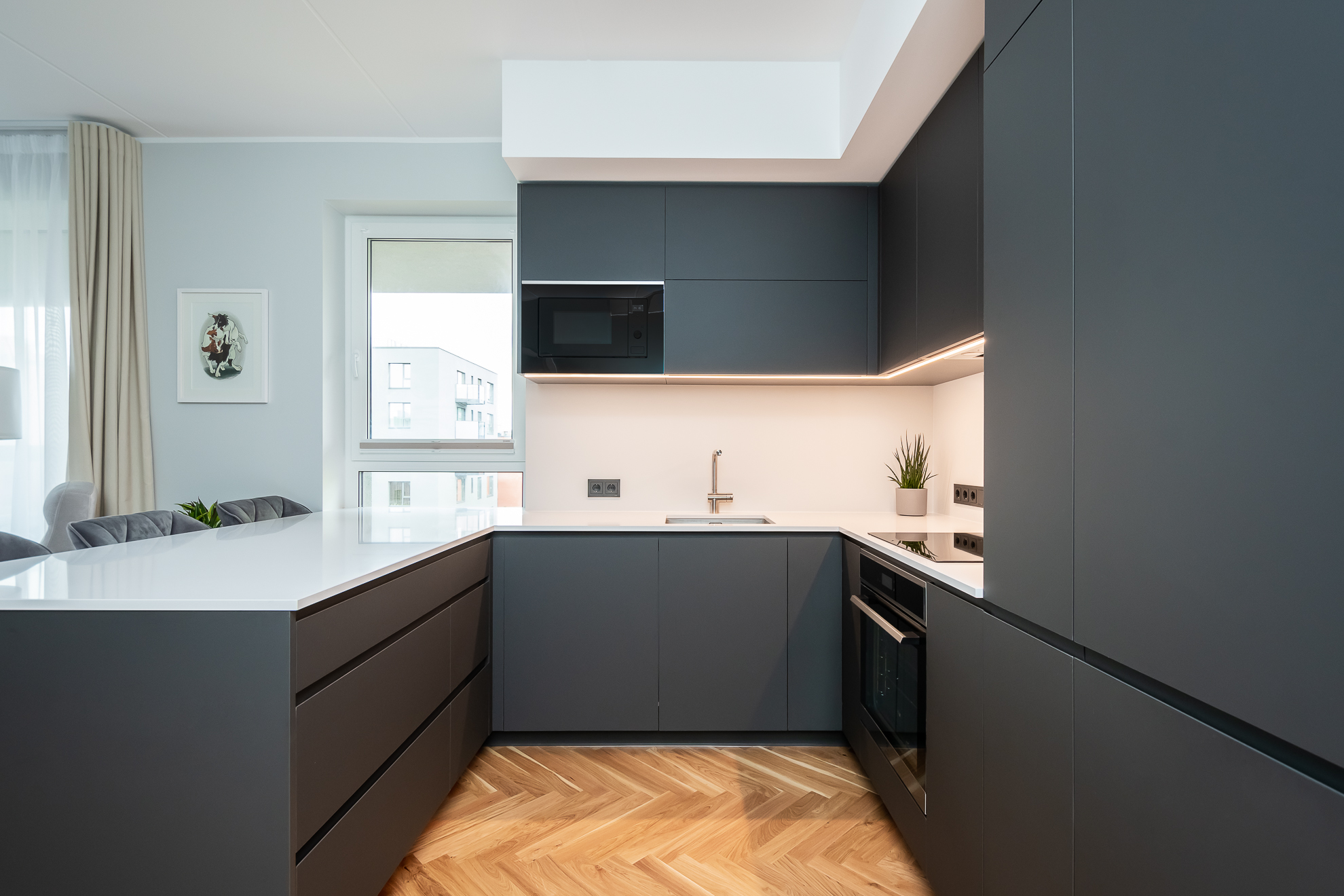 Slate Herringbone