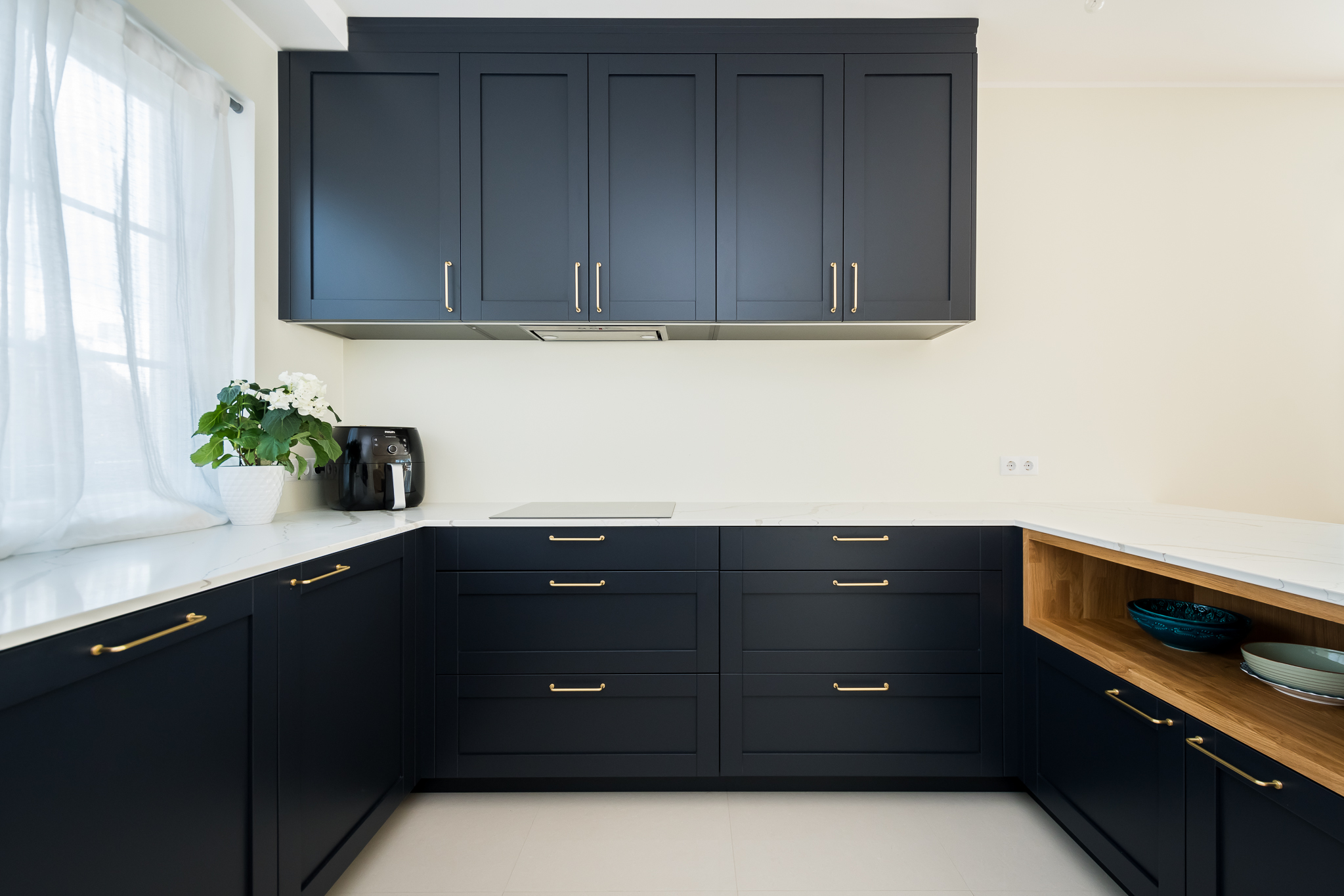 Navy Marble